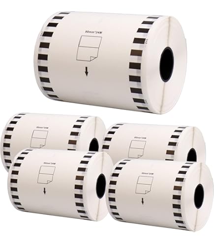 Amazon | ブラザー DTプレカットラベル102×51mm 白/黒文字 DT-240 1